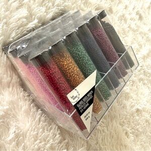 NEW Multicolor Glass Seed Beads Set Pack DIY Arts Crafts Bracelet Kit